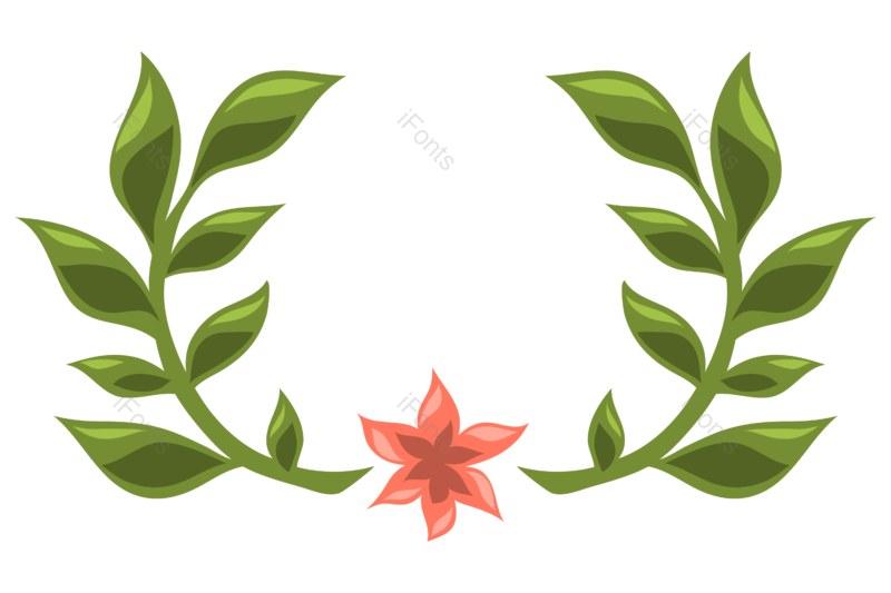 叶子图片,水彩质感元素,绿叶PNG,花草免抠素材